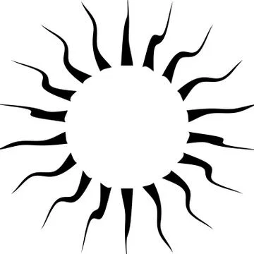 Bursting radial lines. Distorted rays, beams abstract illustration Stock Illustration