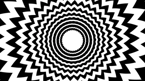Bursting star and zig zag shaped background Stock Footage 108115424
