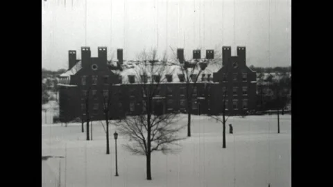 Burton Hall 1943 Video stock 168149552