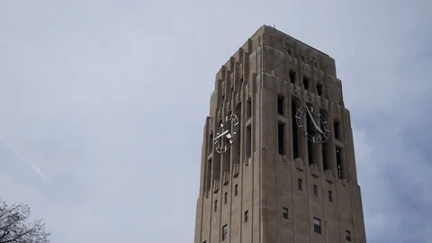 Burton Memorial Tower - University of Michigan Stock Footage