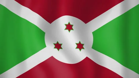 Burundi animated flag. Seamless loop. 4K Stock Footage 145431290