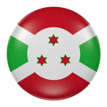 Burundi button on white background Stock Illustration