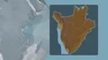 Burundi channeled. Relief 4k or 4k+ Resolution