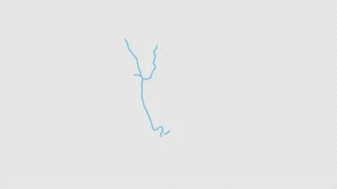 Burundi Country Line Map Self Drawing Animated Overlay, Alpha 4K 스톡 동영상 340290921