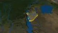Burundi extruded. Blue Marble. 4k or 4k+ Resolution