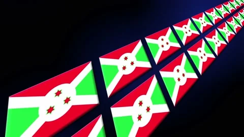Burundi Flag Animated Background 3d Animation Stock Footage 229059943