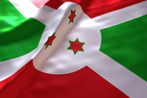 Burundi flag background Stock Illustration