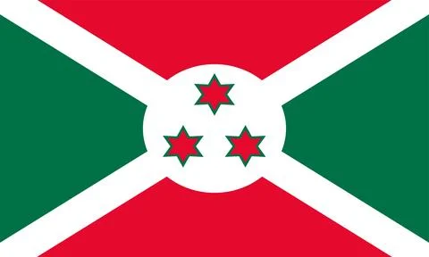 Burundi Flag Design Stock Illustration