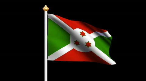 Burundi flag Video stock 562652