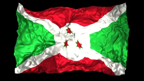 Burundi flag Stock Footage 110796936