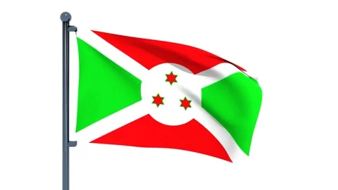 Burundi Flag Stock Footage 150195570