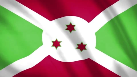 Burundi Flag Stock Footage 188105010