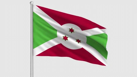 Burundi Flag Stock Footage 210870154