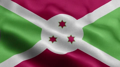 Burundi flag Front Stock Footage 318663254