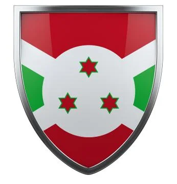 Burundi flag Stock Illustration