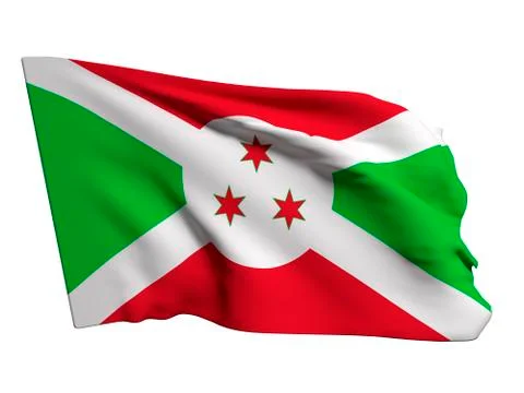 Burundi flag Stock-Illustration