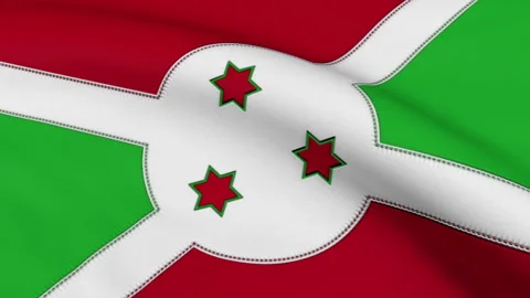 Burundi Flag Loop Stock Footage 241176492