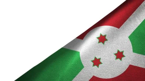 Burundi flag right side with blank copy space Stock Illustration