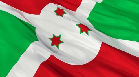 Burundi flag Seamless Stock Footage 49085887