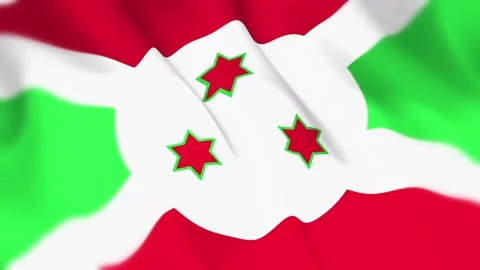 Burundi Flag Seamless Loop 4k 60fps on Sky Background Stock Footage 340347612