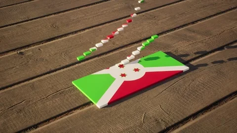 Burundi Flag - Slow Motion Stock Footage 318722683