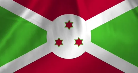 Burundi flag waving with the wind background loop video animation Video stock 327171736
