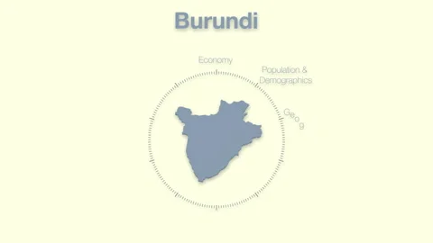 Burundi Guinea MAP revealingmotion graphics data elements Stock Footage 339857226