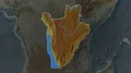 Burundi - hub of the world. Relief 4k or 4k+ Resolution
