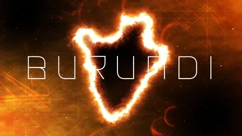 Burundi map Video stock 273670530