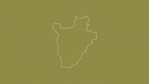 Burundi map - solid. Regions. Pattern. Stock Footage 147674263