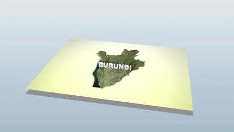 Burundi Map Unfolding Video stock 284501427