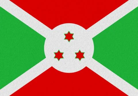 Burundi paper flag Stock Illustration