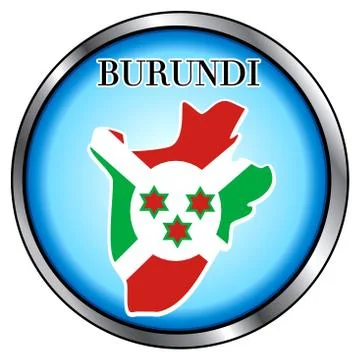 Burundi Round Button Stock Illustration