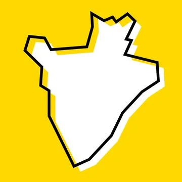 Burundi simplified vector map Stock-Illustration