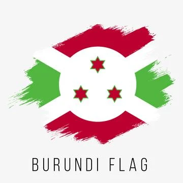 Burundi Vector Flag. Burundi Flag for Independence Day Stock Illustration