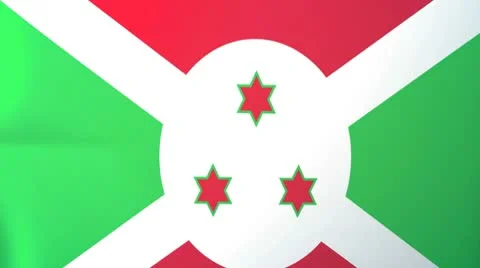 Burundi Waving Flag Stock Footage 10761653