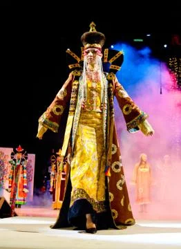 Buryat (mongol) model Foto stock