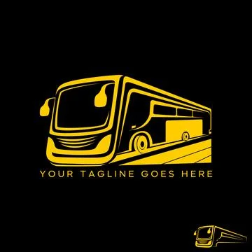 Bus abstract line art school transportation public travel street vehicle trip Stock Illustration