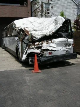 Bus accident Foto stock