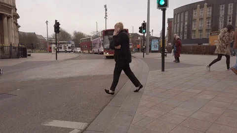 Bus is approaching Stock Footage 104401538