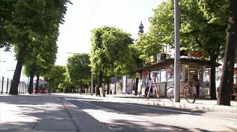 A bus arriving Stock Footage 11204456