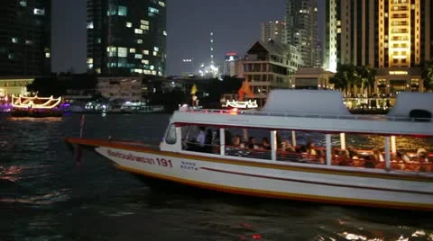 Bus boat Stock Footage
