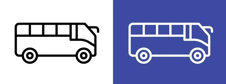 Bus Coach Graphic Showcasing Efficient and Comfortable Public Transit Stock Illustration