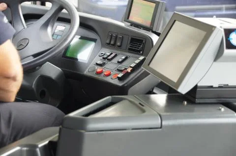 Bus cockpit Stock Photos