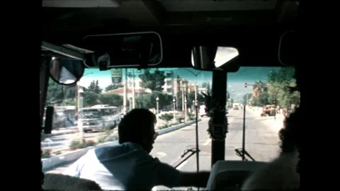 Bus Driver and Passengers Stock Footage 277585220