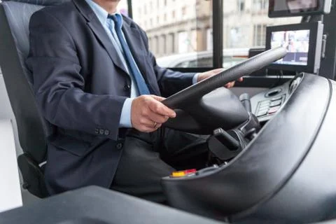 Bus driver Foto stock