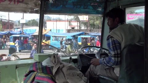 A Bus Driver In Rishikesh, India Stock Footage 159159242