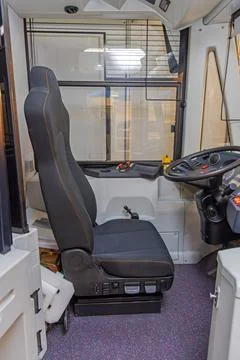 Bus Driver Seat Cabin Stock Photos