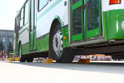 Bus drivers competition Foto stock