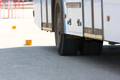 Bus drivers competition Stock Photos